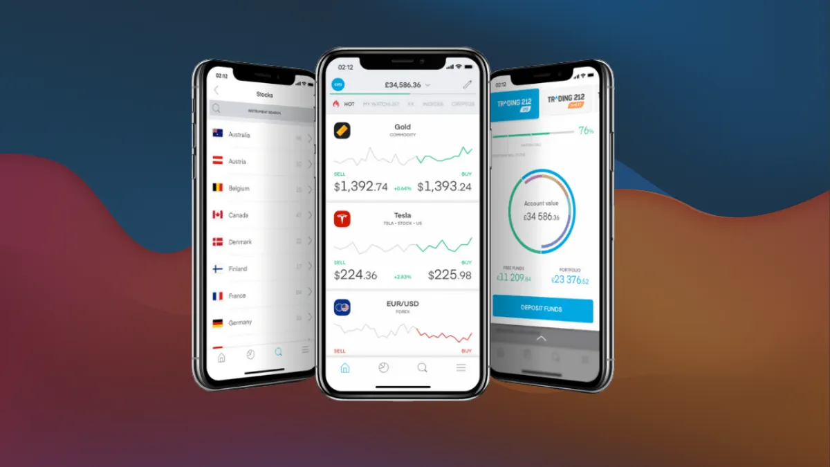 Trading 212 recensione app homepage dashboard investimenti